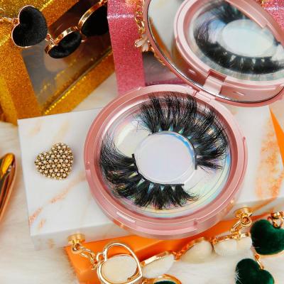 China Wholesale private label false eyelashes 3d strip fluffy full lashes 25mm mink eyelash custom empty lash box packs sellers for sale