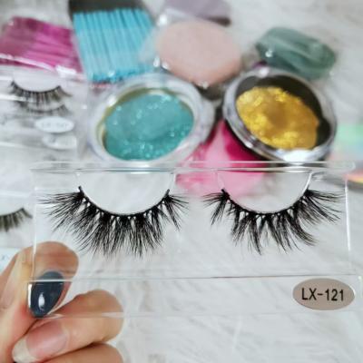 China Latest design LX series 5d mink fluffy eyelashes in bulk mink eyelash extensions 3d silk mink eyelash for sale