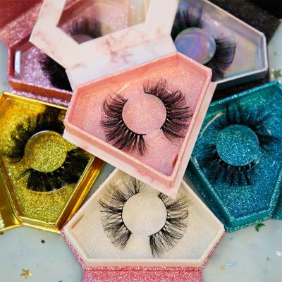 China Wholesale Packaging Mink Lashes 5D Mink Eyelashes Custom lashbox vendor fluffy 25mm Mink Eyelash for sale