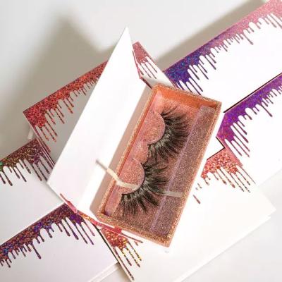 China Real 100% Pure Handmade Eyelashes Fluffy Hot Selling Mink Lashes Bulk 3d False Hair Eyelashes Wholesale Private Label Strip Case for sale