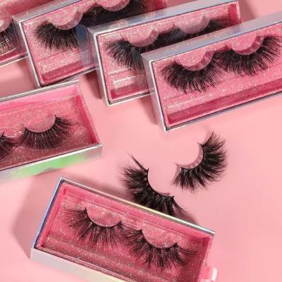 China Best Selling Black And White Silk Thick Faux Fluffy Mink Lashes,Vegan 3D Wicks Eyelash Sellers Case 3d Eyelashes for sale