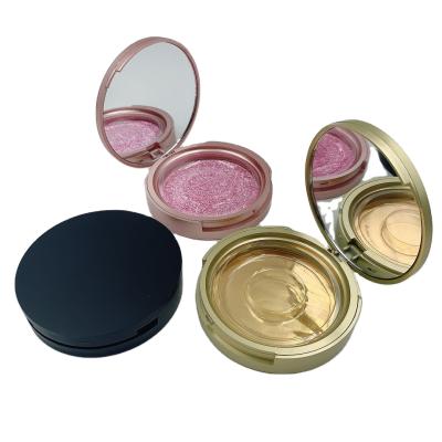 China Best Thick Selling Round Eyelash Gold Acrylic Box Flip Mirror Eyelash Packaging Box Volume for sale