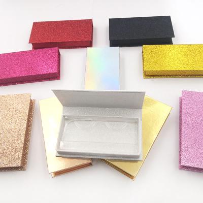 China Wholesale Thick Rectangle Eyelash Box Custom Recyclable Eyelash Packing Magnetic Box for sale