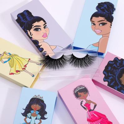 China New Product High Quality Beautiful Paper Eyelash Packaging Magnetic Box With Customized Logo for sale