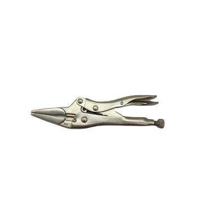 China HS-51106 MULTI FUNCTIONAL Action Compression Long Nose Adjustable Locking Vise Pliers Toggle Pliers with Drop Forged Chrome Vanadium Curved Jaws for sale