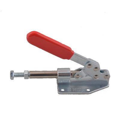 China Low Price HS-36020M Push Pull Toggle Quick Locking Clamp Holding Capacity 91kg/200Lbs Flanged Low Clamp For Woodworking for sale