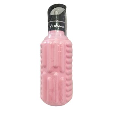 China Sustainable Water Bottle Stainless Steel Lid Water Bottle With Foam Roller For Sports for sale