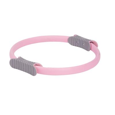 China Adult Customized Color TPR Improved Yoga Pilates Ring With Non-Slip Grips for sale