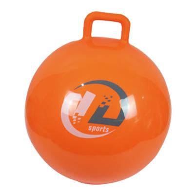 China Custom Hot Selling Round PVC Hopping Ball Gym Hopping Ball Gym Ball With Handle for sale