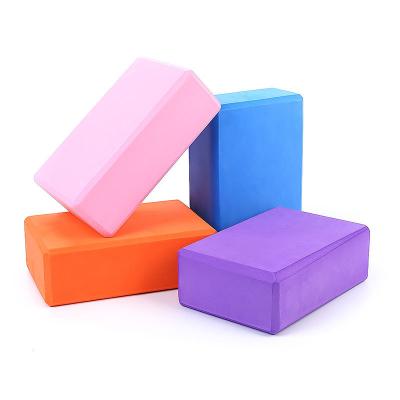 China Yoga Exercises Yiling Sports Large Custom Reycled EVA Yoga Block Color Bricks Private Label Set Foam Yoga Blocks for sale