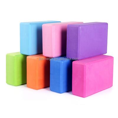 China Custom Yogablock Logo Waterproof Eva Cork Yoga Exercise Block Set Eco Friendly Blocks And Fitness Yoga Bricks for sale