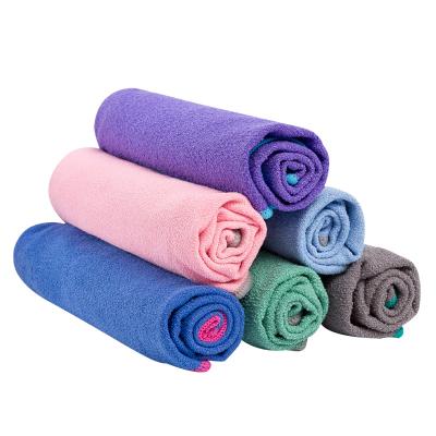 China Fitness Hi-Temp Gym Hypoallergenic Microfiber Warm Quick Dry Towels Sports Yoga Towel With Custom Logo for sale