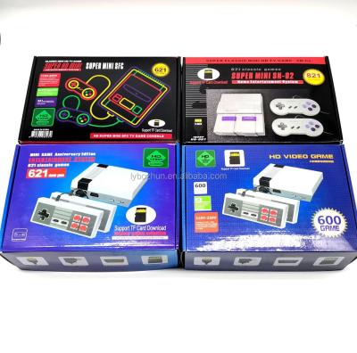 China ABS Plastic Upgrade Hand 600 621 Video Console Retro Game Players 821 HD Portable Mini Game Console for sale