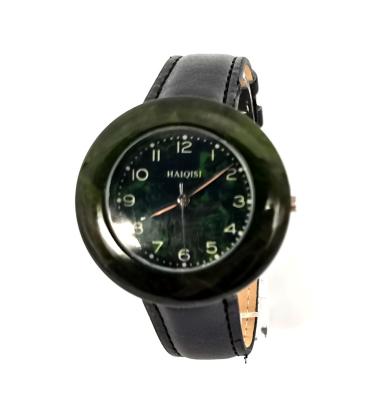 China Student quartz fashion waterproof leather strap jade non-specific creative marble wristwatch for sale