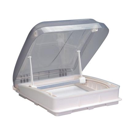 China Skylight 400*400 Plastic Manual Control With LED Insect Resistor Motorhome Caravan Camper RV UV Led for sale