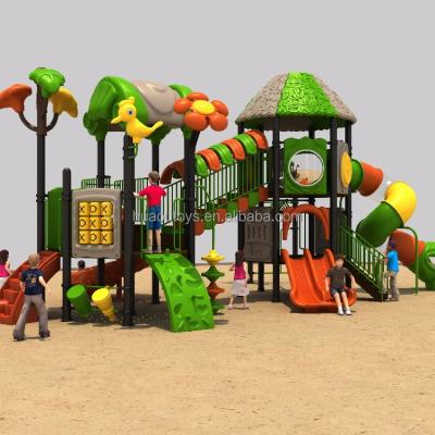 China Engineering Plastic & new galvanized steel post style jungle series playground for kids for sale