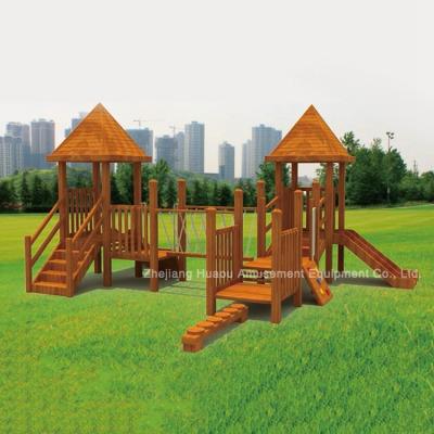 China NEW Development Professional Wooden Kids Outdoor School Wooden Playground Playground Equipment For Sale for sale