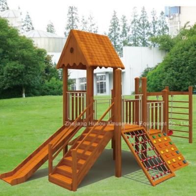 China 2018 Hot Sale Wooden School Playground Wooden Playground,Kids Soft Play Equipment,Kids Outdoor Development for sale