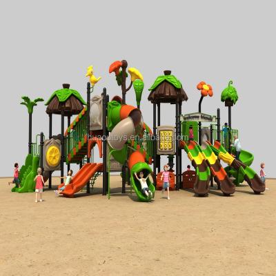 China Engineering Plastic & New Style Steel Log Forest Series Galvanized Post Outdoor Playground Equipment for sale