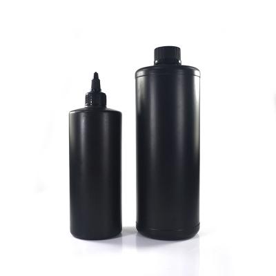 China Squeeze Liquid Black Plastic Empty Twist Cylinder Oil/Chemical Vape Bottle Top Cap Oils Bottles for sale