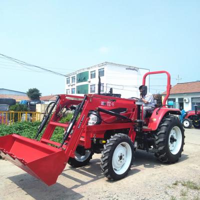 China Farm Factory Supply 4 Wheel Drive 55hp Garden Tractor With Front End Loader for sale