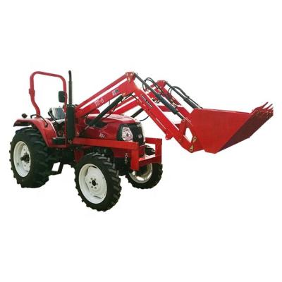 China Farm Tractor 4wd Contract Farm Utility Tractor With Backhoe 4 in1 Bucket for sale