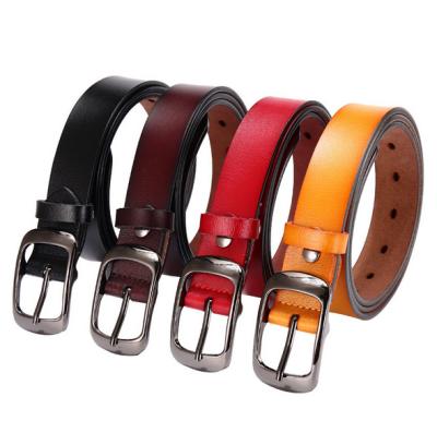 China Real leather belt with rivet leisure pin buckle leather belt with rivet punk style for young men boys daily wear durable for sale