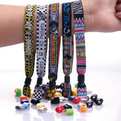 China Fabric Cloth Promotional Wristband With Accessories for sale