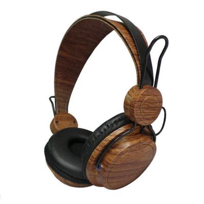 China New Headband Style Wired Stereo Wooden Headband Earphone For Mobile Phones And Computer for sale