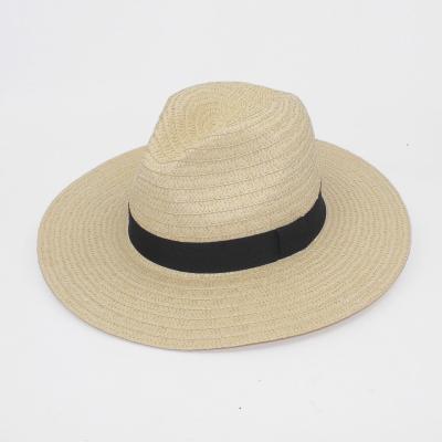 China 2021 Summer Panama Sunvisor Beach Sombreros Wide Brim Paper Straw Hats With Accessories for sale