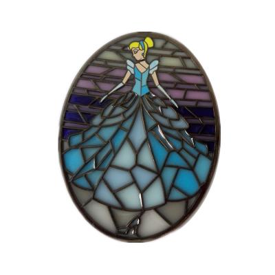 China Europe Transparent Stained Glass Hard Enamel Lapel Pin for sale