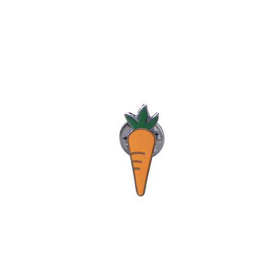 China Europe Kunshan Standard Pin Gifts Vegetables Carrot Enamel Pin for sale