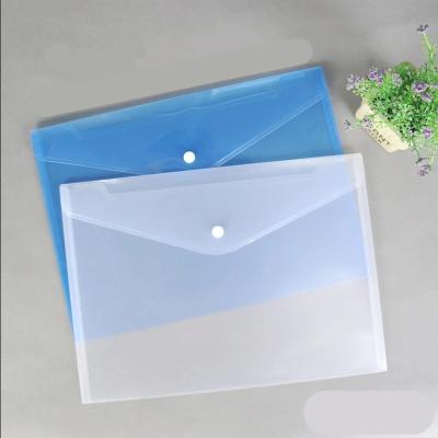 China Blue Color PP Folder A4 Office Supplies Document File Organizer Folder Cheap Paper Plastic Bags for sale