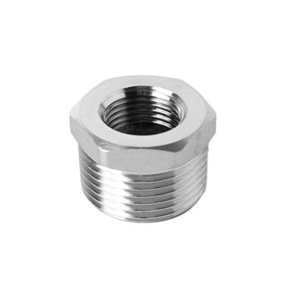 China SS201 SS304 SS316  Stainless Steel Hexagon Bushing DIN2999 Screwed Pipe Fittings for sale