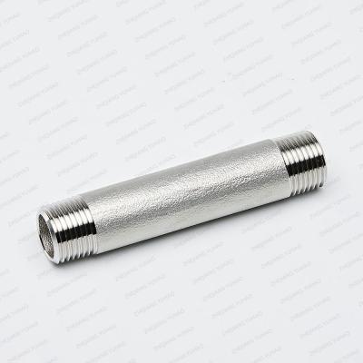 China Stainless Steel Pipe Fittings 316 High-Pressure Barrel Nipples For Industry for sale