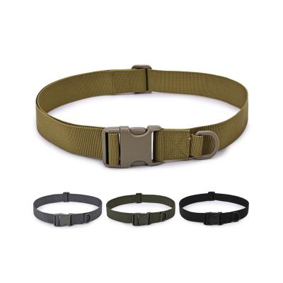 China Outdoor Tactical Waist Belt Military Belt Adjustable Nylon Wear Resistant Webbing for sale