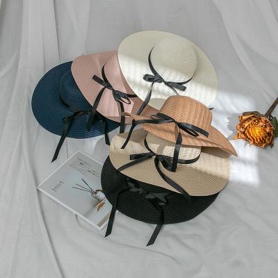 China Wholesale New Image Design Straw Hats Natural Summer Floppy Straw Hats Beach Straw Hat For Women for sale