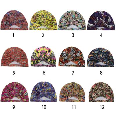 China Hot Selling Image Printing Hat Lady African Headwrap Ankara Headband Brim Wraps Hood Adjustable Hood for sale