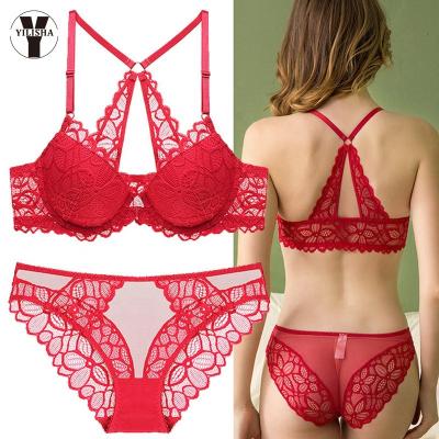 China New Women's Panties Underwear Strap Suspender Underwear Set Lace Cotton Crossover Underwear Set QUICK DRY YLSA2245 for sale