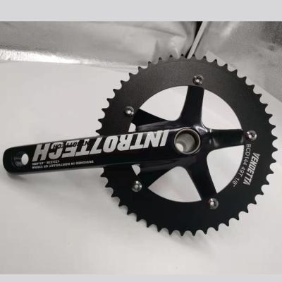 China Road Bikes Fixed Gear Bicycle Drop Crankset Integrated Hollow Cycle Crank Parts Single Track Gear CNC Gear Wheel for sale