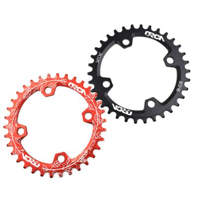 China High Quality Mountain Bikes Alloy Hardware Bicycle Parts Chain Rings 96bcd 5 Bolt Chain Ring for sale