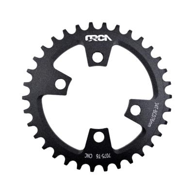 China Hot selling mountain bikes bicycle chainrings BIKE SPROCKET BCD76 chainrings 32t-38t AL6061 or AL7075 for sale