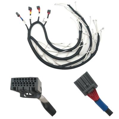 China New Energy Vehicle Battery Management System Sampling Harness JAE Connector +5.3 Terminal / Bellows Cable Car and Harness Trailer Wiring With Wire Harness Maker for sale