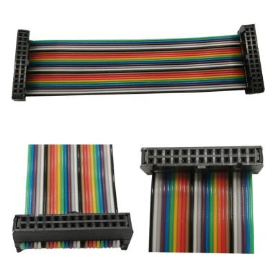 China Dual 2*13 Pin 2mm Electronic Pitch IDC Ribbon Rainbow Cable or Flat VGA to IDC Flexible Ribbon Cable for sale