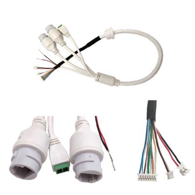 China Customized Female Electronic Cable Connector RJ45 Security Line Equipped With IP CCTV Camera And DC Plug Cable CCTV for sale