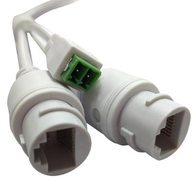 China The cable can be VDE/CCC/PSE etc. and Waterproof CCTV Network Cable RJ45+DC Connector Security Camera Pure Copper Cable For IP Camera Module Panel for sale