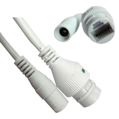 China Customized Waterproof Solar CCTV Electronic Rj45 + DC Surveillance Connector IP Tail Cable for sale