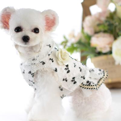 China Viable Designers Wholesale Winter Warm Pet Puppy Christmas Dress Costume Luxury Clothes for sale