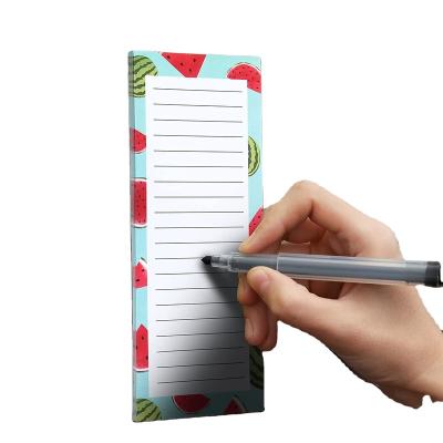 China Simplicity China Factory Price Colorful Border Fruit Decoration Magnetic Notepad for sale