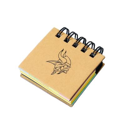 China Simple and Compact Plastic Book Mini Coil Wooden Notebook Binding Coil Square Simple and Compact Coffee Paper Packaging for sale